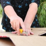 יצירה יום הזכרון וקרטון